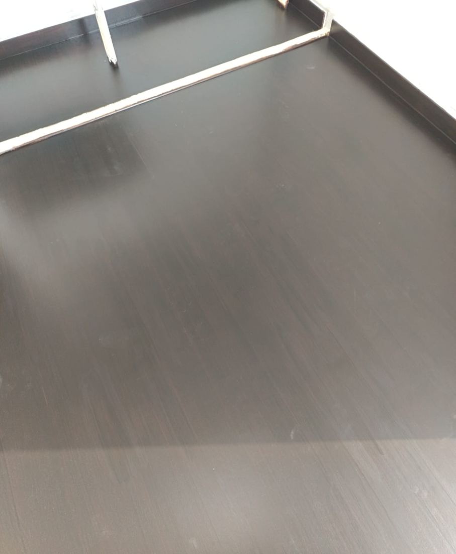 Dark parquet with a satin finish