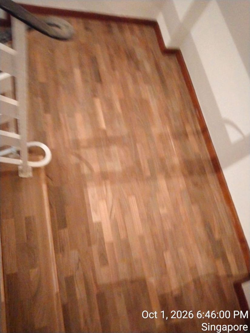 Timber landing after sanding and sealing